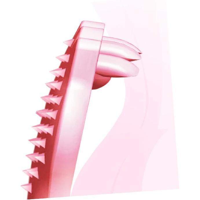 Telescoping Back Scratcher for Adults and Kids - Portable Itch Relief Tool with Comfortable Grip, Extendable Back Massager (Pink)