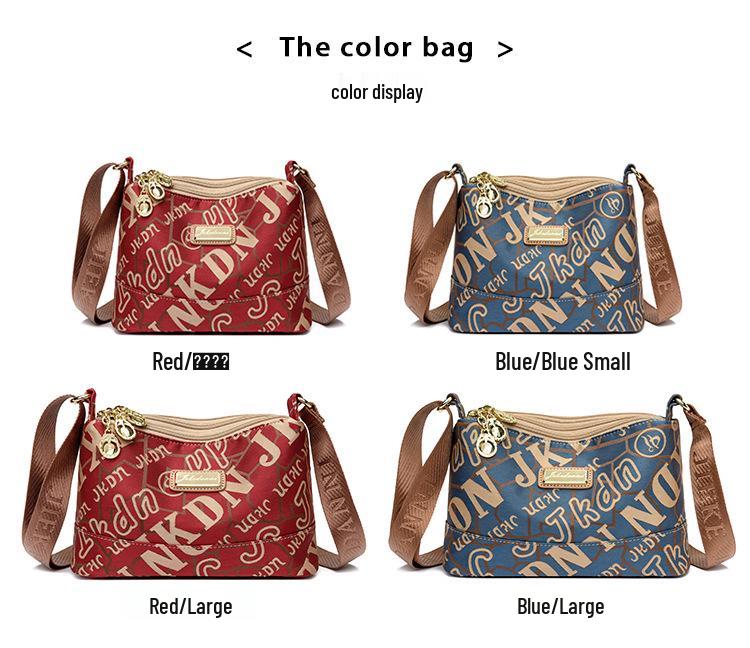 Oxford-Stoff Mehrschichtige Umhängetasche für Damen - Leicht, Vielseitig, Lässige Canvas-Tasche für Mütter