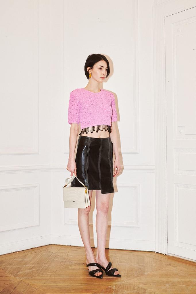 [JW PEI] Mini Flap Mini Shoulder Bag - Ivory White with Lizard Embossing