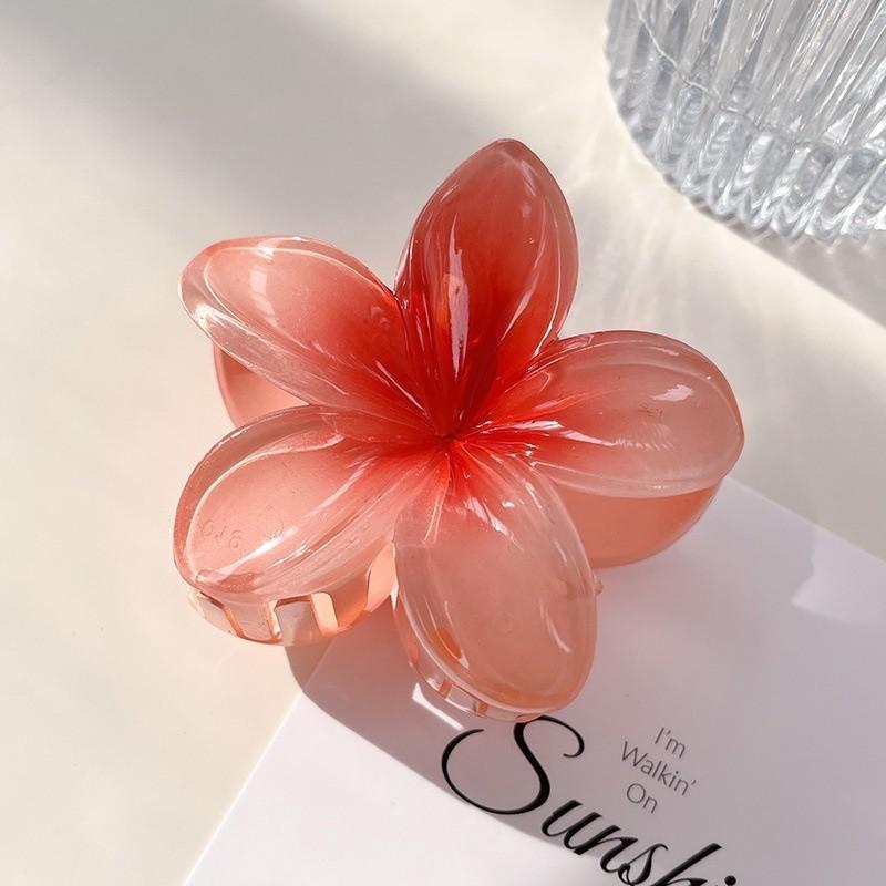 17KM Hawaiian Flower Hair Clip for Women Korean Candy Color Big Hairpin Hair Accessories