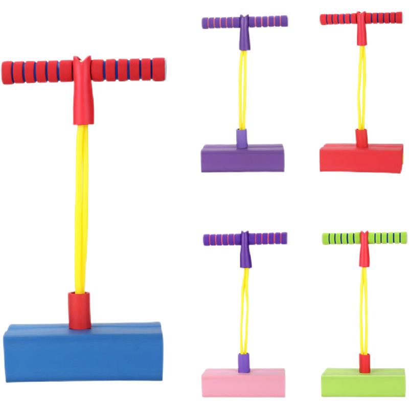 Children's Sound Frog Jump Baby Bouncy Stick with Ball