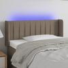 Vidaxl Bed Headboard with LED, Taupe, 103X16X78/88 Cm, Fabric