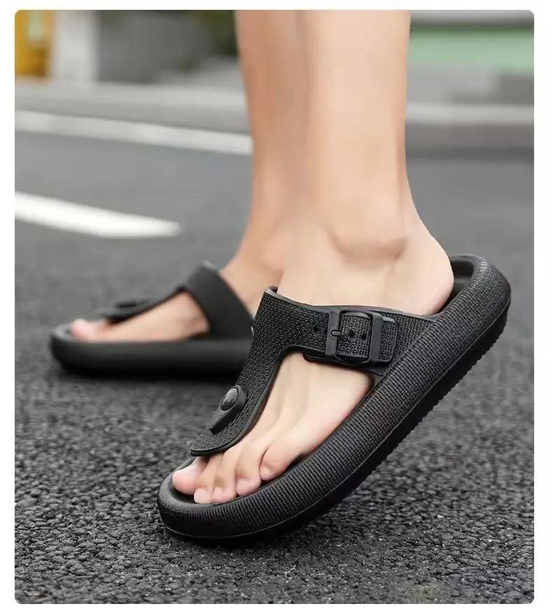 Women's Flip Flops Couple 2025 Summer New Indoor Comfortable Beach Trendy Sandals