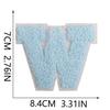 Parche Bordado de Chenilla Azul Claro Roaring Sky 7cm para Bolsos y Decoración