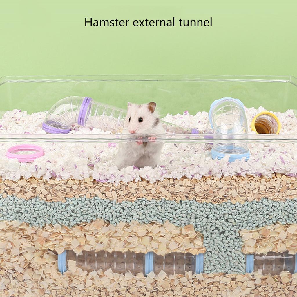 Chomik Gryzonie Tor Zabawka Gerbil Rura Ćwiczenia Zwierzę Tunel DIY dla Fretek Chomika Świnek Morskich Zabawka do samodzielnego montażu