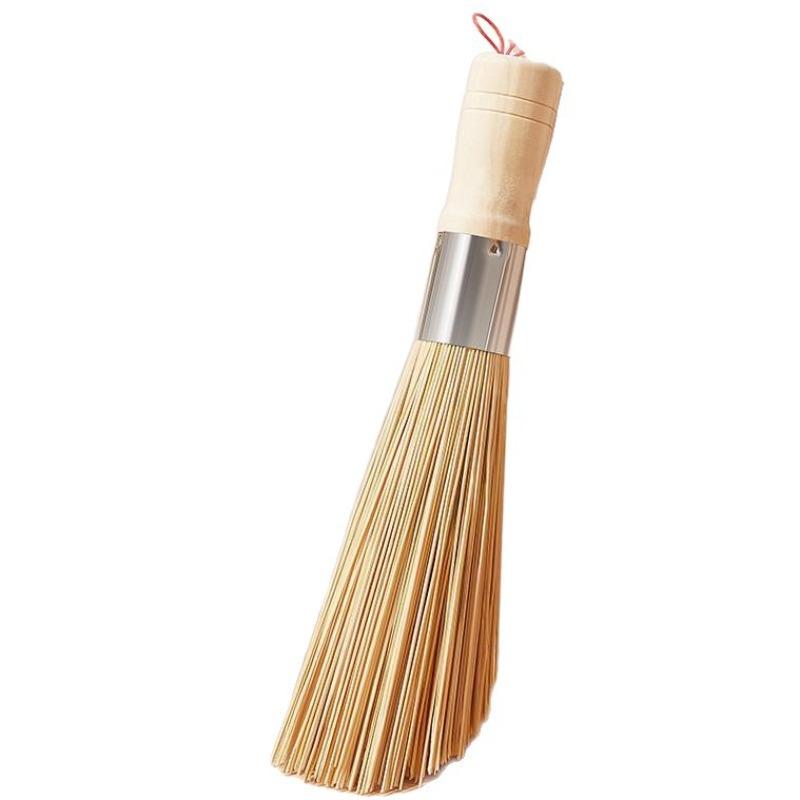 The Old-fashioned Bamboo Pot Brush Has A Sloping End, Which Makes It Easy To Clean The Pot Without Damaging The Brush.