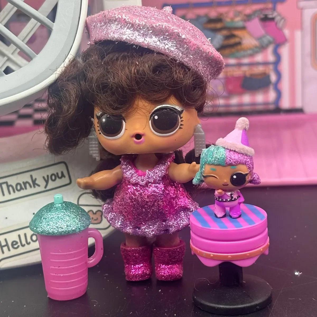 

Коллекционная кукла LOL 8 см для девочки, игрушка для самостоятельной сборки, набор куклы включает одежду, обувь и аксессуары, подарок на день рождения для детей