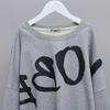 Oversized Pullover Sweatshirt met Lange Mouwen voor Dames Katoen Losse Jumpers Top Nep Twee Delen Ontwerp