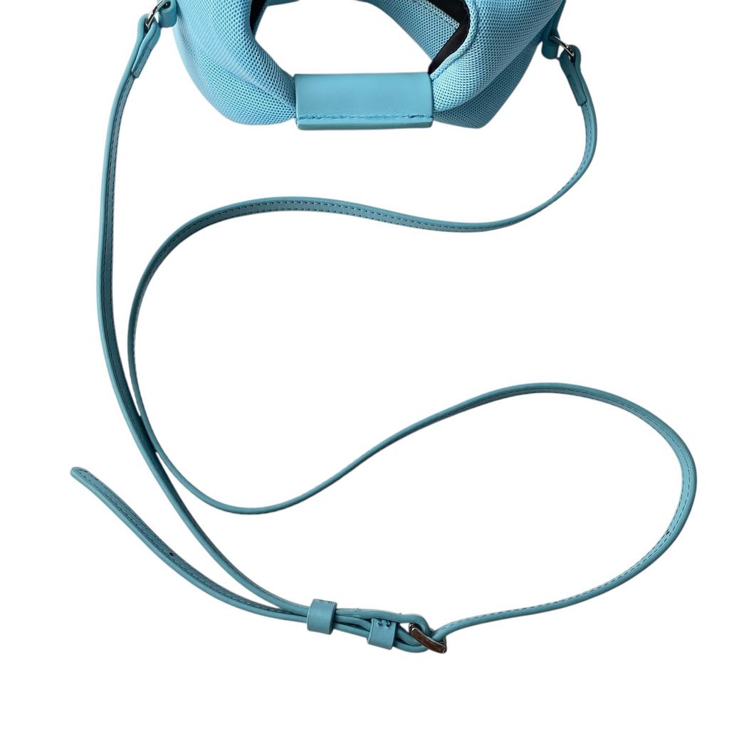 Used Maison MargielaShoulder Bag Blue canvas/leather Women