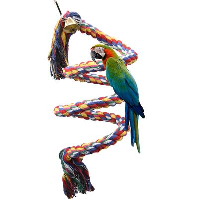 Parrot Rope 0.5-2M Climbing Toy Sturdy Flexible Deformable Budgie Stand for  Parakeet African Grey Parrot Macaw Lovebird Finches