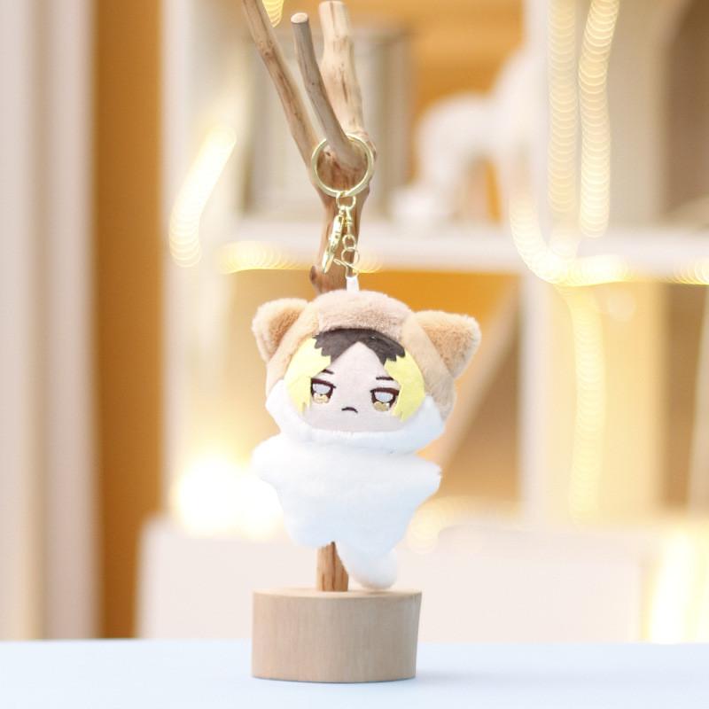 Charming Volleyball Boy Plush Pendant Soft Keychain For Anime Lovers Cute Doll Accessory