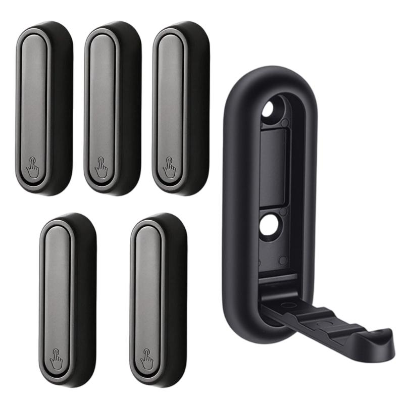 

Pack of 6 Foldable Hook for Wall Mounting Home Entryway Concealed Alloy Organizers