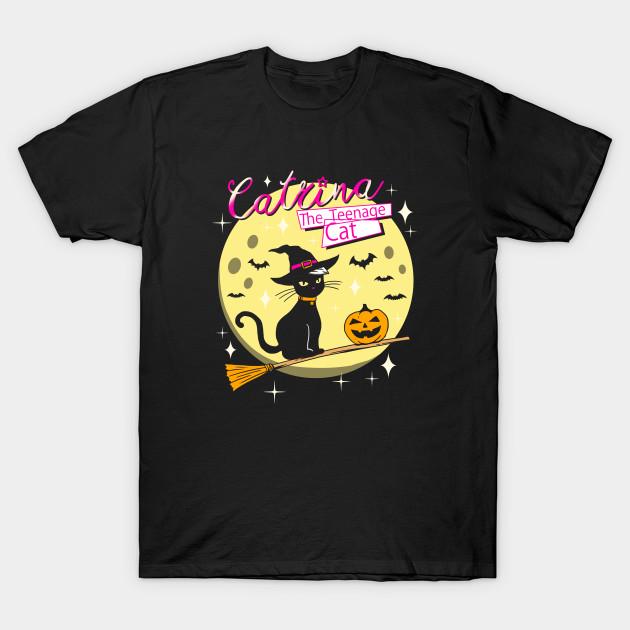 

Men Black Print T-shirt The Teenage Cat No-Cut Transfer Paper Print Cotton Tshirt 2XL чёрный