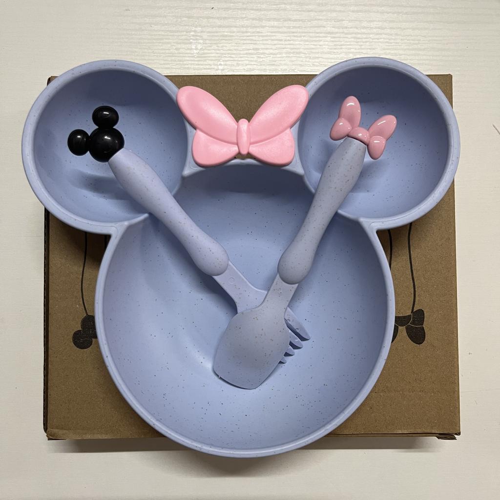 Hochwertiges Geschirrset aus Weizenstroh - Ungiftig, BPA-frei, Runde Teller & Besteck - Perfekt für Weihnachten & Halloween