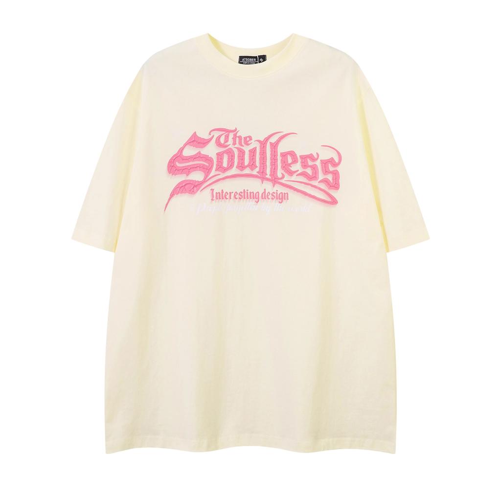 Volné letní tričko s krátkým rukávem a kulatým výstřihem pro muže, jednoduché ocelové logo, všestranné, ležérní, s polovičním rukávem