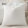 Invisible Zipper Pillow Case Weave Texture Cushion Case, Chenille Throw Cover, Solid Color Cover Durable Decorative Covers with for Living Room