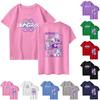 Fashionable Round Neck Short Sleeve Work Clothes Printed Tops For Womens Summer Tops