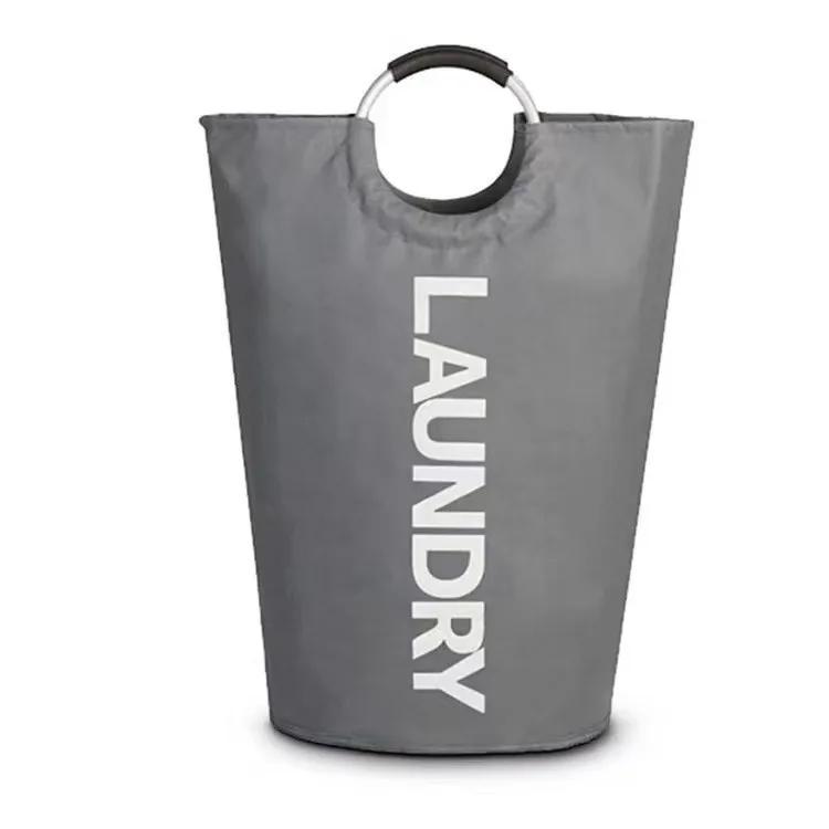 Portable Folding Fabric Oxford Cloth Dirty Clothes Hamper - Essential for Clothes And Sundries Storage