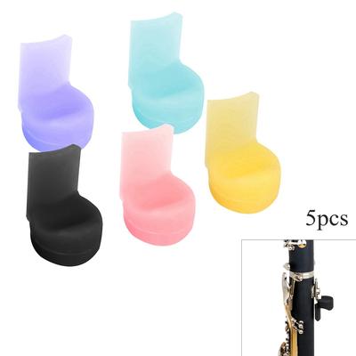 5 farben Weiche Silikon Klarinette Daumen Rest Kissen Gemischte Bläser Mundstück Kappe Schutz Pads Instrument Zubehör