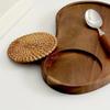 Wooden Cashew Nut Wood Tray Natural Food Dish Serving Tray Fruit Platter  Hotel