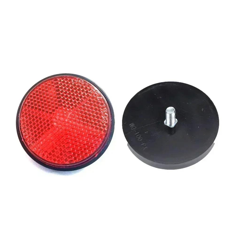 Motorcycle Circular Reflector Electric Vehicle Bicycle Waterproof Dustproof Night Warning Reflector 6mm Hexagonal Screw Fixation
