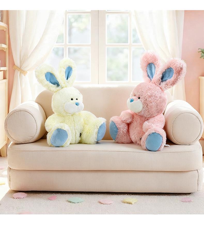 Adorable Pudding Rabbit Plush Toy - White Rabbit Comfort Doll & Sleep Companion Gift for Girls