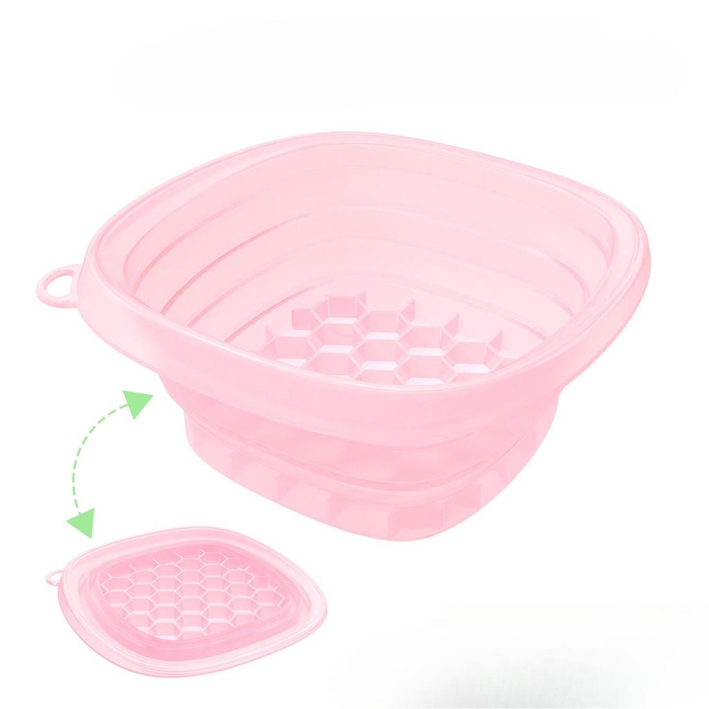 Faltbare Gesichts-Eisbad-Schüssel Gesichtsbehandlungen Tauchbecken Waschbecken Silikon Tragbar Reise Zuhause Hautpflege Eis-Gesichtsbehandlungen Bad