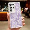 Stripe Pattern Diamond Case For Samsung Galaxy S25 Edge S23 FE S24 Ultra A56 A55 A54 A36 A35 A15 A16 A25 A53 5G Soft Phone Cover