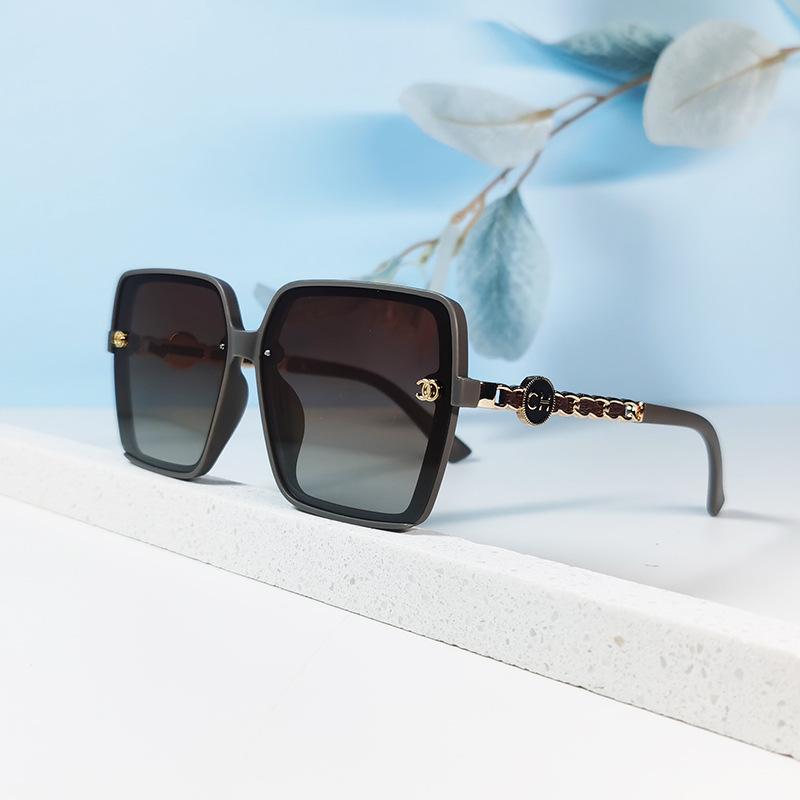 Polarizing Glasses Women'S Ultra-Light Large-Frame Sunglasses Hot Sunglasses No Standard Simple And Elegant Small Fragrant Glasses