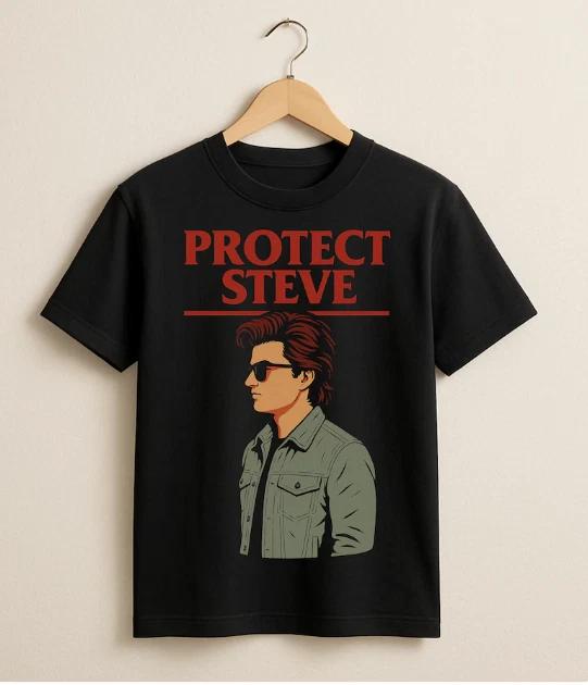 Protect Steve | 80s Retro Show Inspired Unisex Tee L