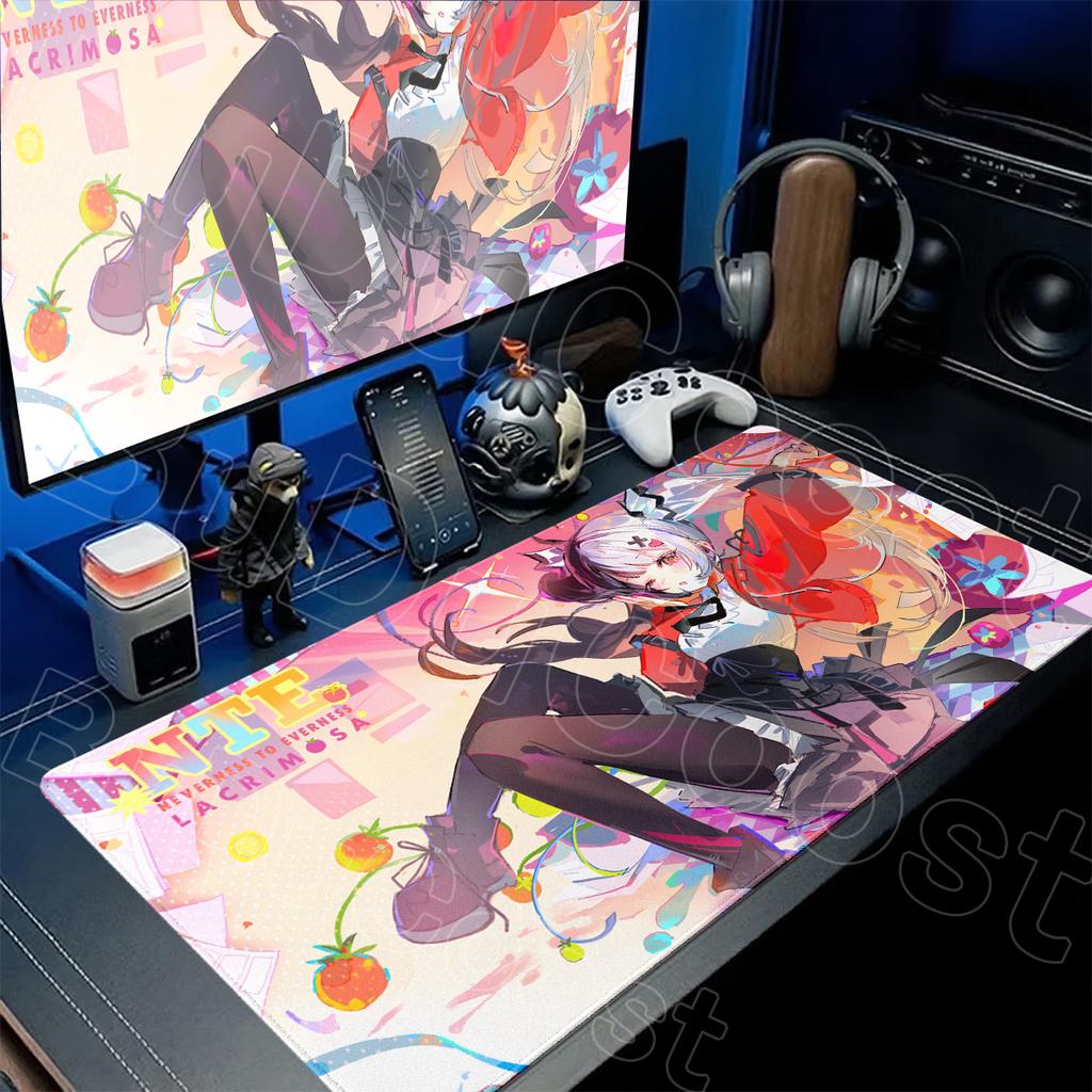 HD Printing Neverness To Everness Mousepad Office Computer Anime Anti-slip Desk 400x900mm Lacrimosa Cute Girl Gamer Keyboard Mat