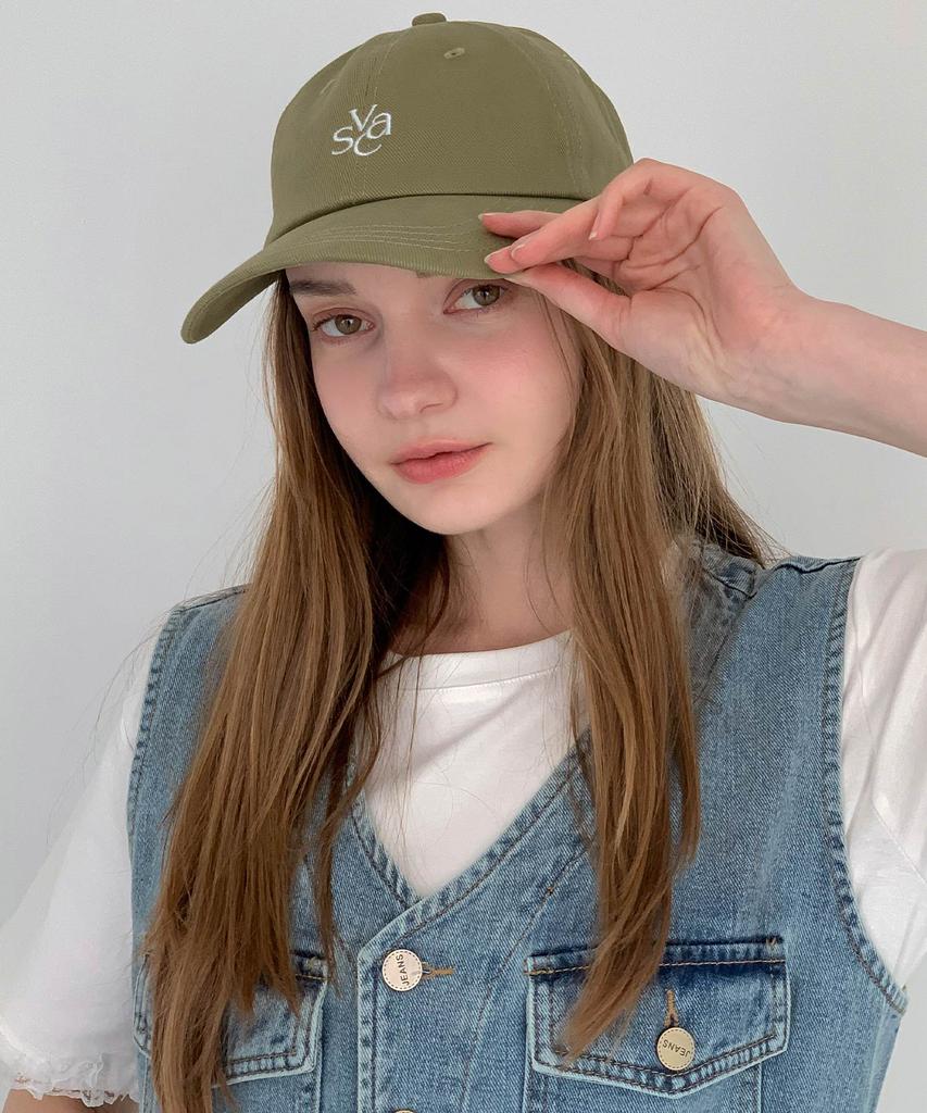 Baseukala Vasc Logo Stitch Embroidered Ball Cap Khaki