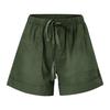 Plus Size Women's Casual Loose Shorts Pants with Elastic Waist Drawstring and Pockets