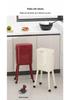 High-Leg Wheeled Trash Can: Stylish, Large-Capacity, with Lid for Kitchen Use