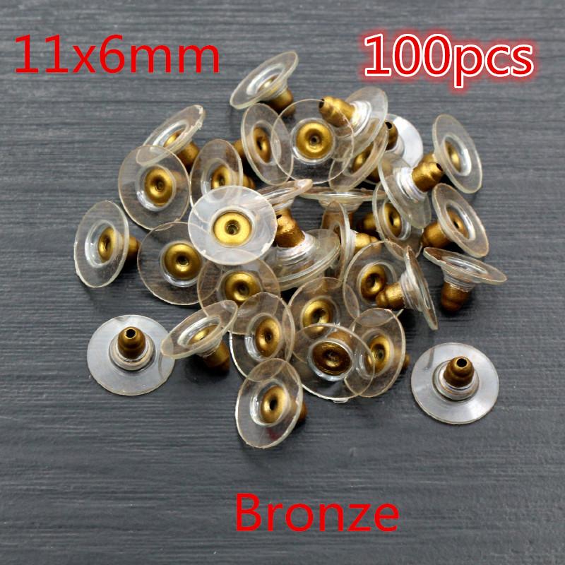 Multi-colors Metal and Plastic Earring Back Plug Cap Nail Accessories Anti-allergic Anti-inflammatory DIY Jewelry Accessories