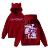 Ladies Fashion Casual Long Sleeve Printed Round Neck Hoodie Pullover Top With  Pockets