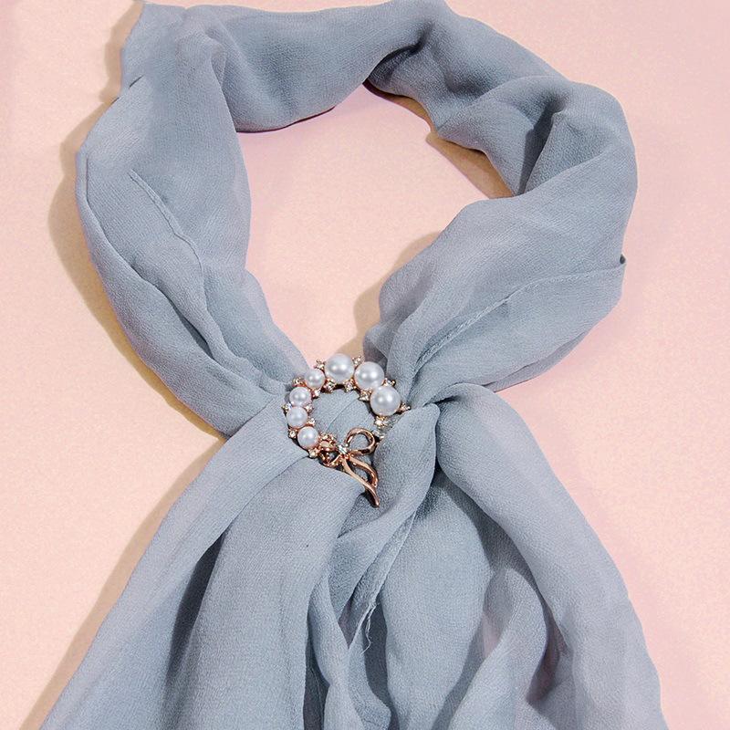 Fashionable Bouquet, Ladies' Brooch, Brooch Imitation Pearl Bow, Cardigan Pin, Silk Scarf Buckle