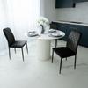 MAVERIK Velvet Upholstered Velvet Chair, Black