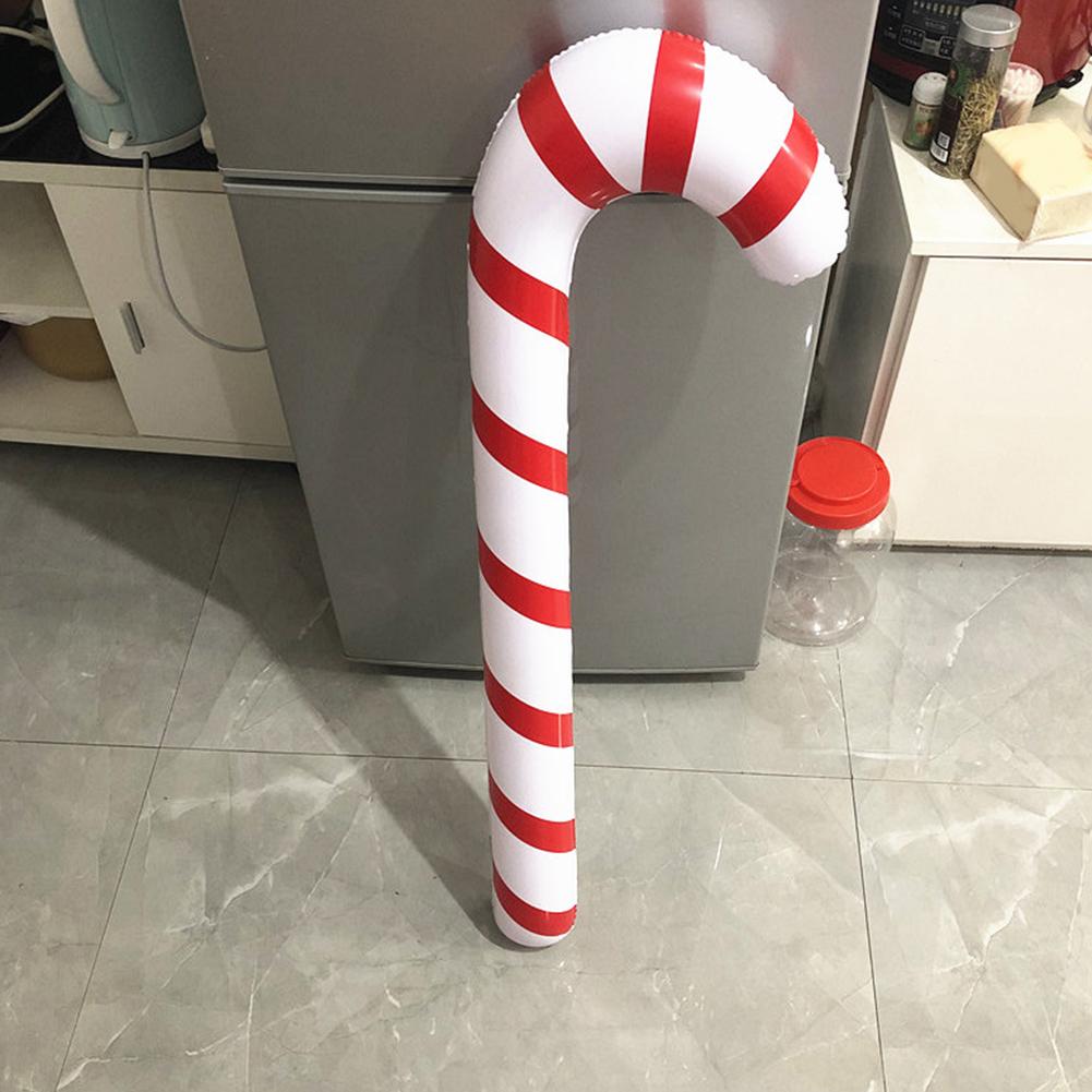 1-3PCS 90CM Inflatable Christmas Candy Cane Xmas Candy Cane Balloons Xmas Tree Hanging Ornament New Year Party Decor Christmas G