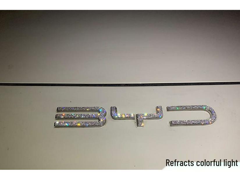 BYD Qin Yuan Dolphin Seal Destroyer Emblem Rhinestone Car Sticker