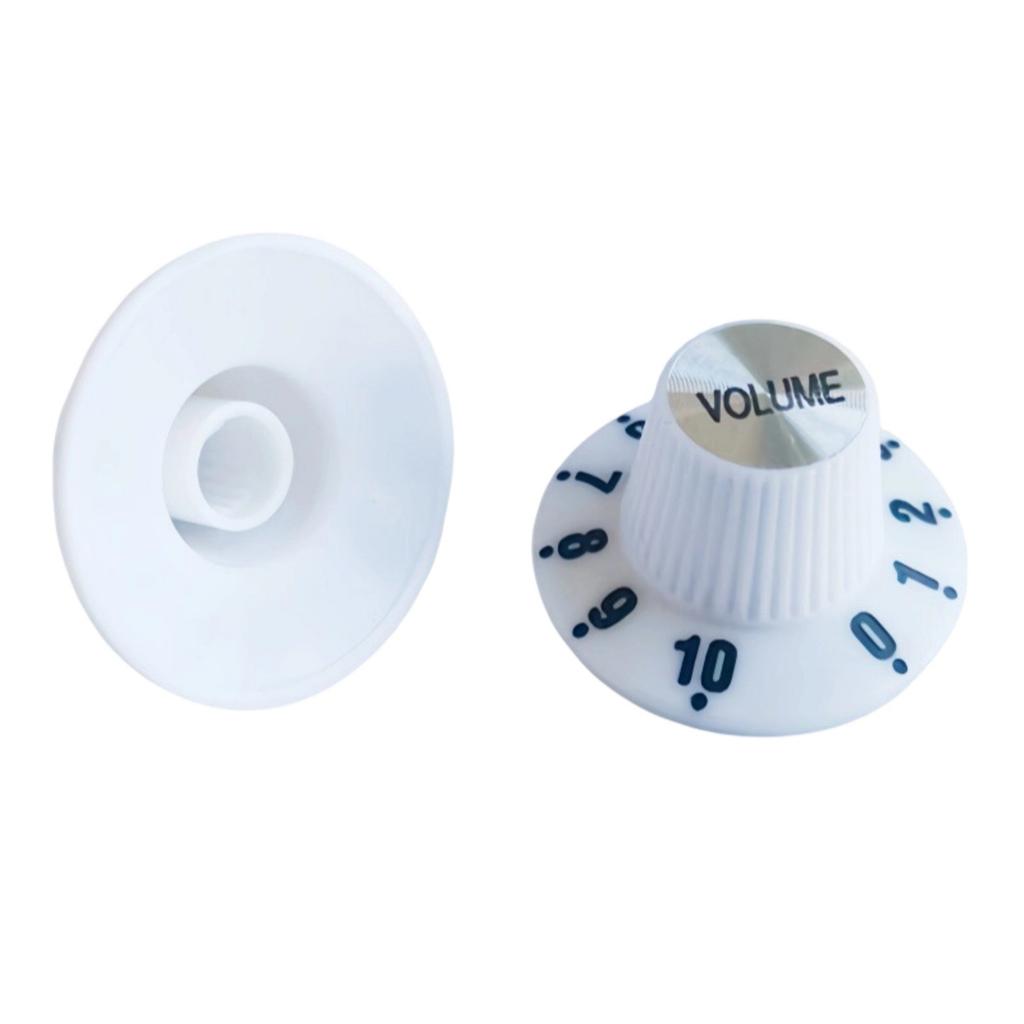 ABS Plastic Effect Knob With Metal Top Insert For Guitar Pedals And Synthesizers