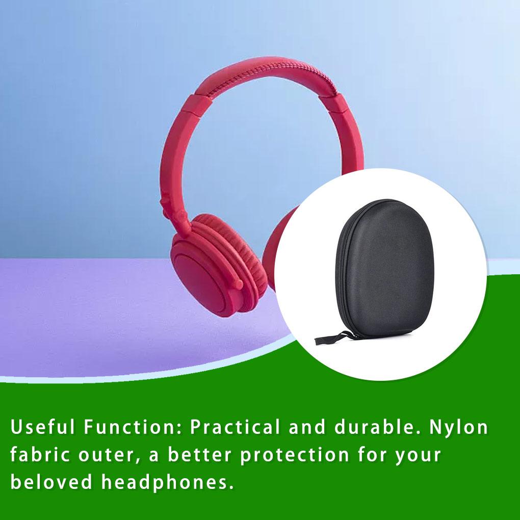 Headphone Carrying Case Shockproof Headset Pouch Anti-pressure Universal Capacity Earphone Container Company Supplies