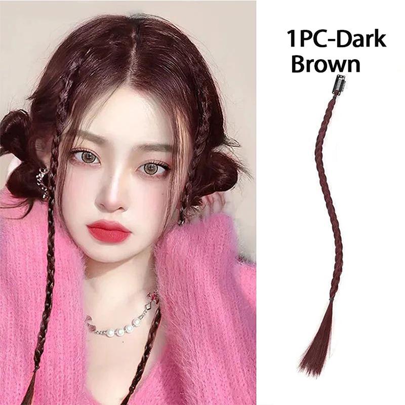 1 Piece Y2K Spicy Girl Braid Ponytail Hair Piece For Women Synthetic Braid Wig With Strong Bb Clip