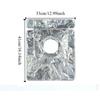 10Pcs/Bag Heat Resistant Stove Burner Covers Professional Aluminum Foil Liners  Daily Cooking