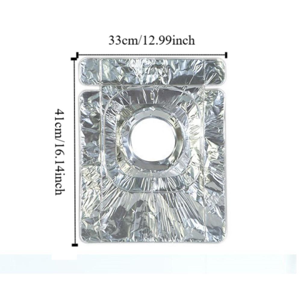10Pcs/Bag Heat Resistant Stove Burner Covers Professional Aluminum Foil Liners  Daily Cooking