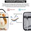 Cute Guinea Pig Lunch Box Portable Insulation Tote Bag Leakproof Lunch Cooler for School Work Office Picnic Beach Soft Freezable
