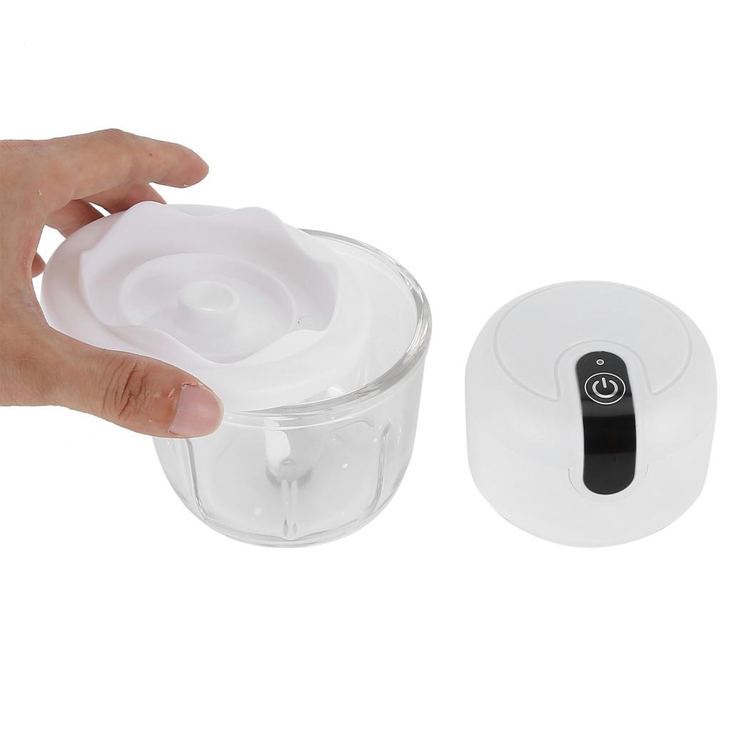 350ML Electric Garlic Grinder USB Charging Rechargeable Meat Grinder Mincer for Kitchen