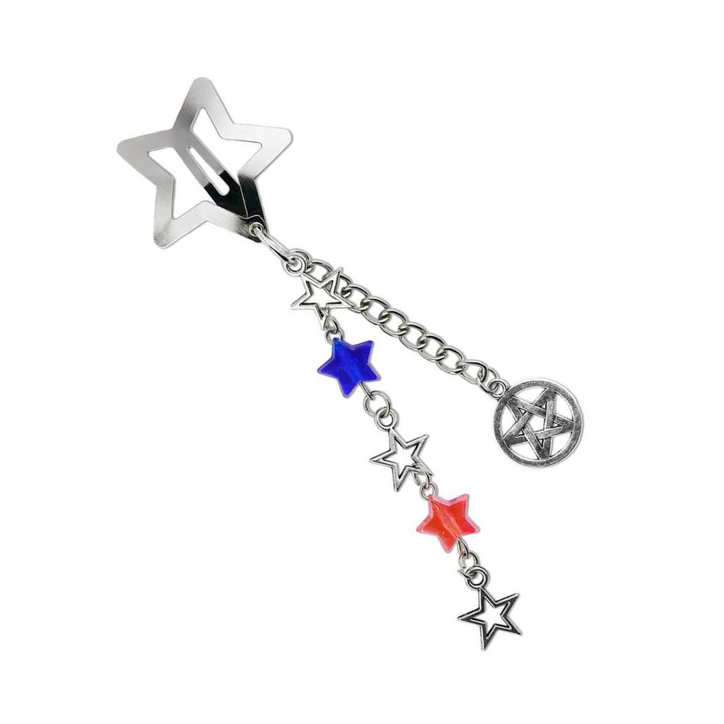 Fashionable Sturdy Alloy Star Chain Hairpin Hair Decoration For Adding Elegant To Casual Wear and Special Occasions