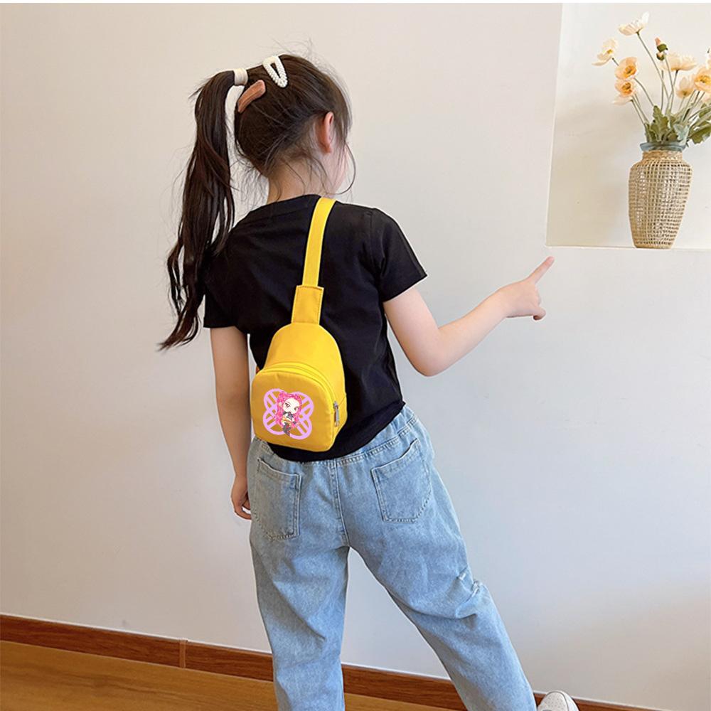 Zaino Petto Kawaii Stampato Anime K-Pop Cacciatori di Demoni per Ragazzo Ragazza Borsa a Spalla Studente Borsa a Tracolla Portatile Regalo di Natale per Bambino