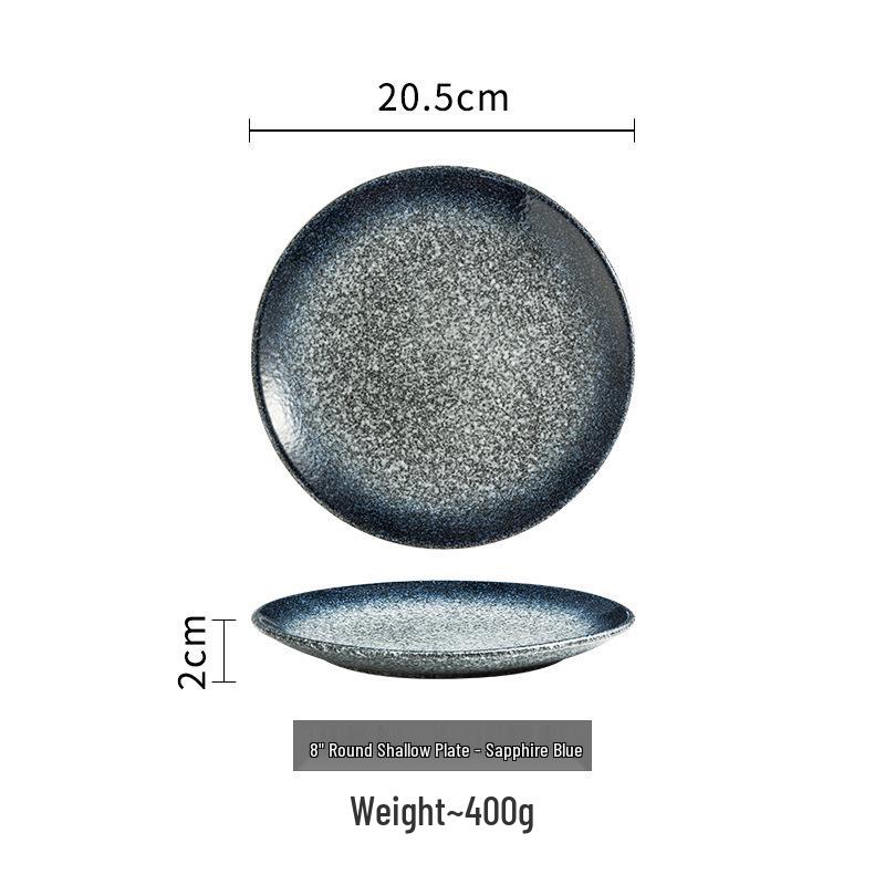 12-inch Japanese Style Round Dinner and Salad Plate